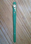 1 baguette knife green with razor blade stainless steel, scarite