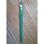 1 cuchillo baguette verde con hoja de afeitar de acero inoxidabl