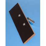 Scraper for wood burning ovens, without handle