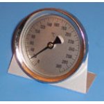 oven thermometer, self standing alu, 300°C