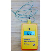 Thermometer with wire probe