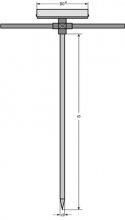 Rent thermometer, va 120°c m-sensor 150cm, no. 80mm