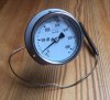 Gas pressure pointer thermometer up to 600° c, 50cm long