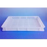 Pack de 10 casiers à pâtes en plastique l/l 60x40x7cm