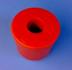 Rubber stopper for fermentation bung for fermentation barrels, s