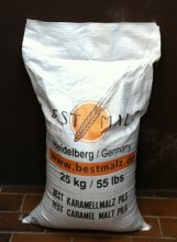 Munich malt 25kg in a bag only uncrushed (€1.60/kg)