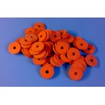 Clip closure rubber rings red 50 pieces (€0.090/piece)