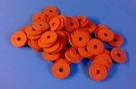 Clip closure rubber rings red 50 pieces (€0.090/piece)