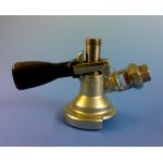 Flat spigot head for flat fittings with backflow protection