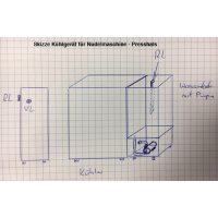 Pasta machine flow cooler