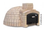 Pizza dome ø 130cm fireclay set, 1,3qm Wolfshoehe